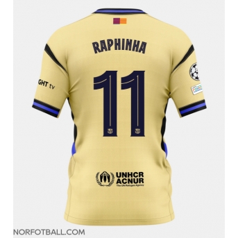 Billige Fotballdrakt Barcelona Raphinha Belloli #11 Replika Bortedrakt 2025-26 Kortermet